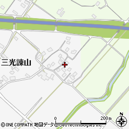 大分県中津市三光諌山816周辺の地図