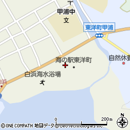 海の駅東洋町駅周辺の地図