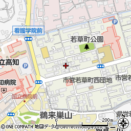 高知県高知市若草町16-15周辺の地図