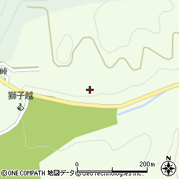 愛媛県喜多郡内子町小田深山周辺の地図
