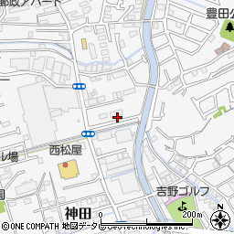 高知県高知市神田1122-31周辺の地図