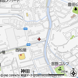 高知県高知市神田1122-32周辺の地図