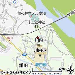 高知県吾川郡いの町鎌田192周辺の地図