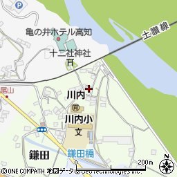高知県吾川郡いの町鎌田155周辺の地図