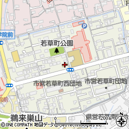 セブンイレブン高知若草町店周辺の地図