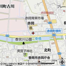 高知県香南市赤岡町元町1361-3周辺の地図