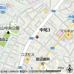 セブンイレブン福岡中尾３丁目店周辺の地図