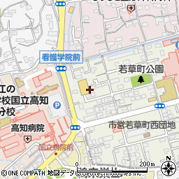 高知県高知市若草町16周辺の地図