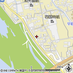 仁淀川漁協周辺の地図