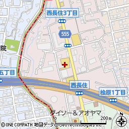 福岡トヨペット長住店周辺の地図