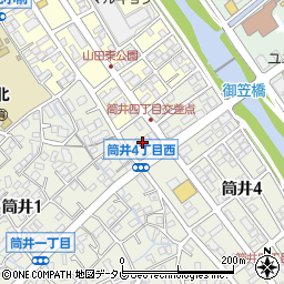 福岡県大野城市筒井4丁目1周辺の地図