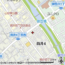 福岡県大野城市筒井4丁目5周辺の地図