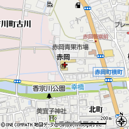 高知県香南市赤岡町元町1361周辺の地図