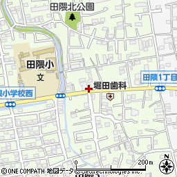 田隈一丁目クリニックうえの歯科医院周辺の地図