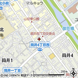 福岡県大野城市筒井4丁目1-3周辺の地図