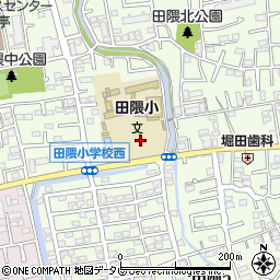 福岡県福岡市早良区田隈周辺の地図