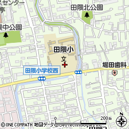 福岡県福岡市早良区田隈周辺の地図
