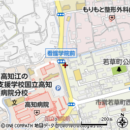 高知県高知市若草町16-44周辺の地図