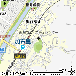 釜塚コミュニティセンター周辺の地図
