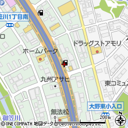ａｐｏｌｌｏｓｔａｔｉｏｎセルフ福岡南バイパスＳＳ周辺の地図