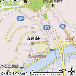 高知県高知市五台山3322周辺の地図
