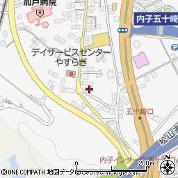 愛媛県喜多郡内子町内子686周辺の地図