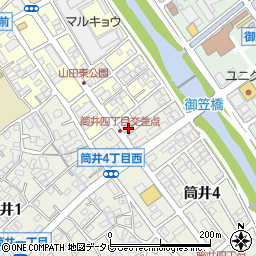 福岡県大野城市筒井4丁目2-5周辺の地図
