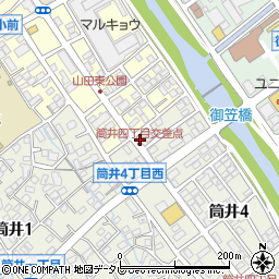 福岡県大野城市筒井4丁目2-1周辺の地図
