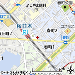 日本経済新聞社南福岡専売所周辺の地図