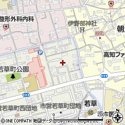 高知県高知市若草町1周辺の地図