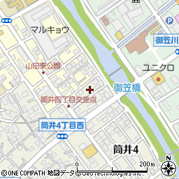 福岡県大野城市筒井4丁目3周辺の地図