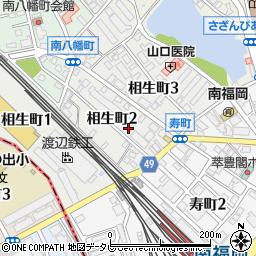 ハイム友田周辺の地図