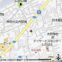 高知県高知市神田845-74周辺の地図