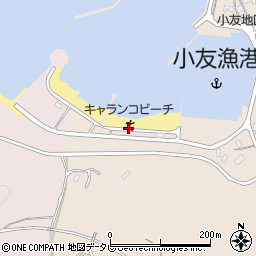 小友海水浴場（キャランコビーチ）周辺の地図
