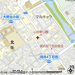山田東公園周辺の地図