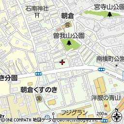 プランドール朝倉東町周辺の地図