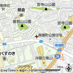 高知県高知市朝倉東町周辺の地図