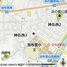 福岡県糸島市神在西周辺の地図