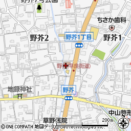 田隈公民館周辺の地図
