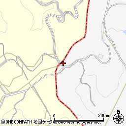 泉ケ峠周辺の地図