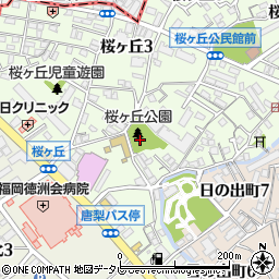 桜ヶ丘公園トイレ周辺の地図