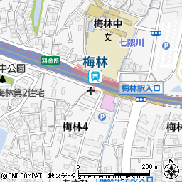 福岡県福岡市城南区梅林周辺の地図