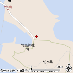 徳島県海部郡海陽町宍喰浦竹ケ島周辺の地図