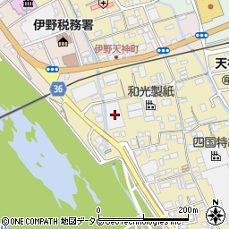 関西紙周辺の地図
