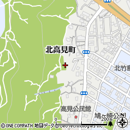 高知県高知市北高見町周辺の地図