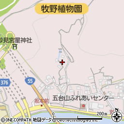 高知県高知市五台山3229周辺の地図