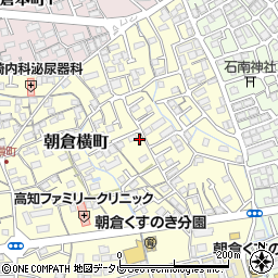 高知県高知市朝倉横町周辺の地図