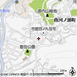 豊田南緑地周辺の地図