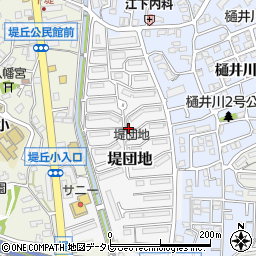福岡県福岡市城南区堤団地周辺の地図