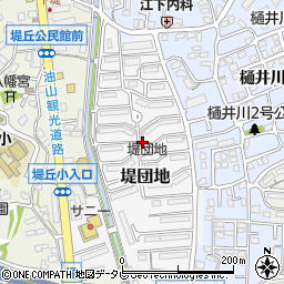 福岡県福岡市城南区堤団地周辺の地図